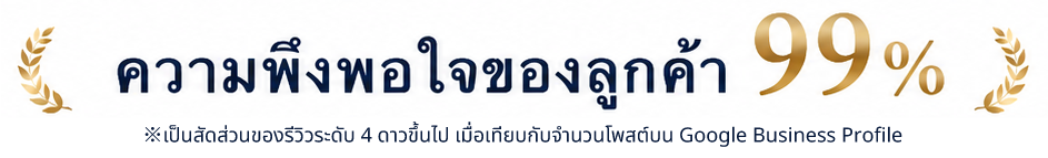 ความพึงพอใจของลูกค้า 99%